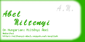abel miltenyi business card